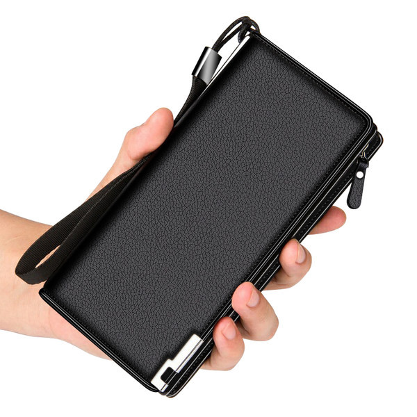 Elegants vīriešu maks ar īsu rokturi