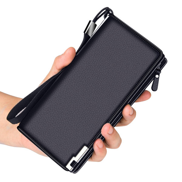 Elegants vīriešu maks ar īsu rokturi