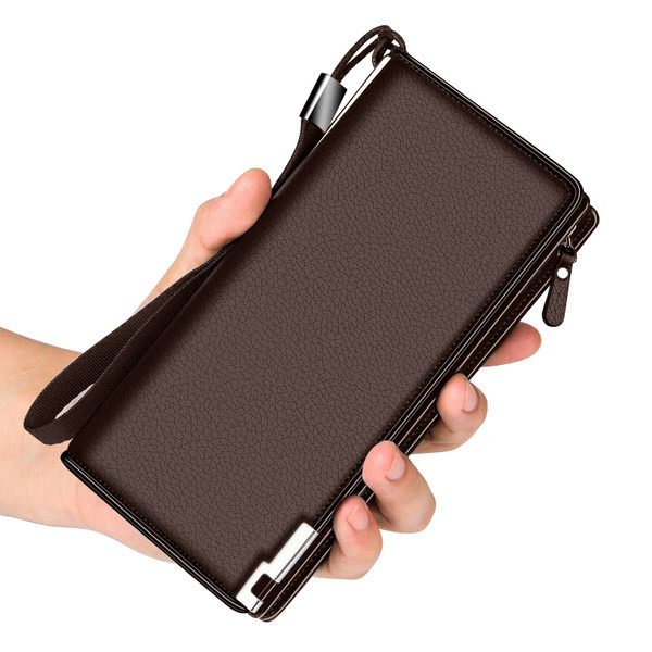 Elegants vīriešu maks ar īsu rokturi