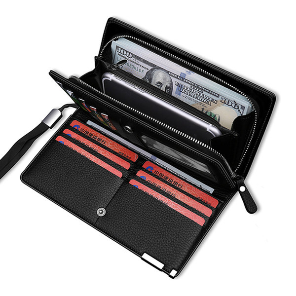 Elegants vīriešu maks ar īsu rokturi