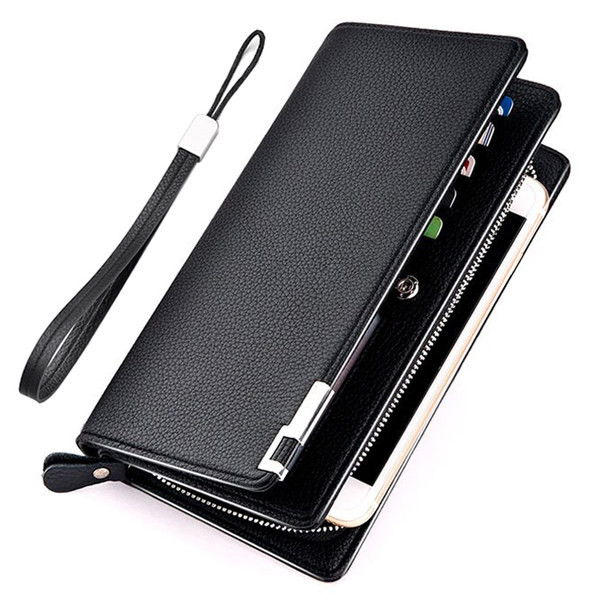 Meeste rahakott lahtritega raha ja kaartide jaoks