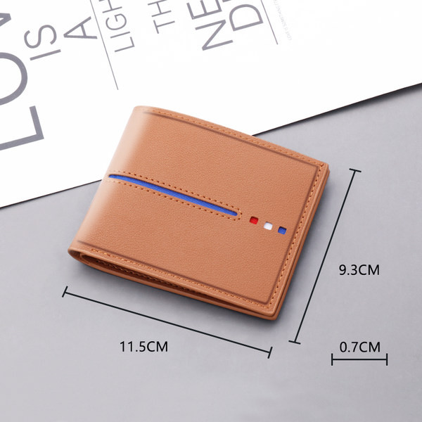 Nahast meeste rahakott kahes värvitoonis