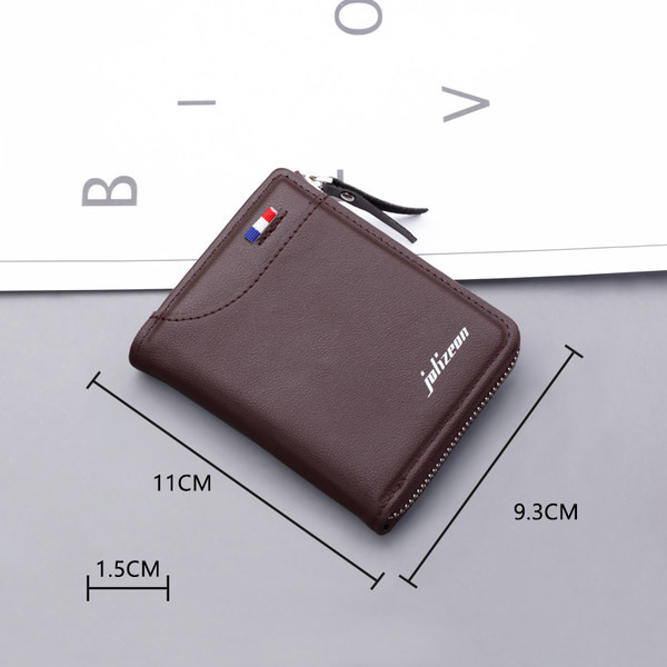 Vīriešu eko ādas maks brūnā krāsā