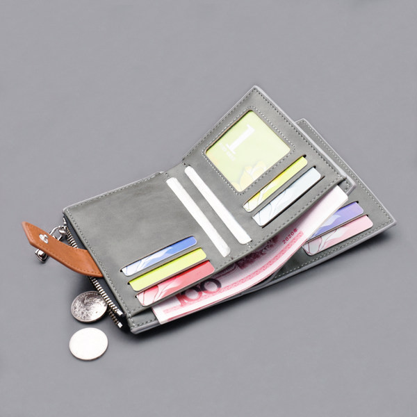 Vīriešu tekstila maks ar metāla aizdari un rāvējslēdzēju