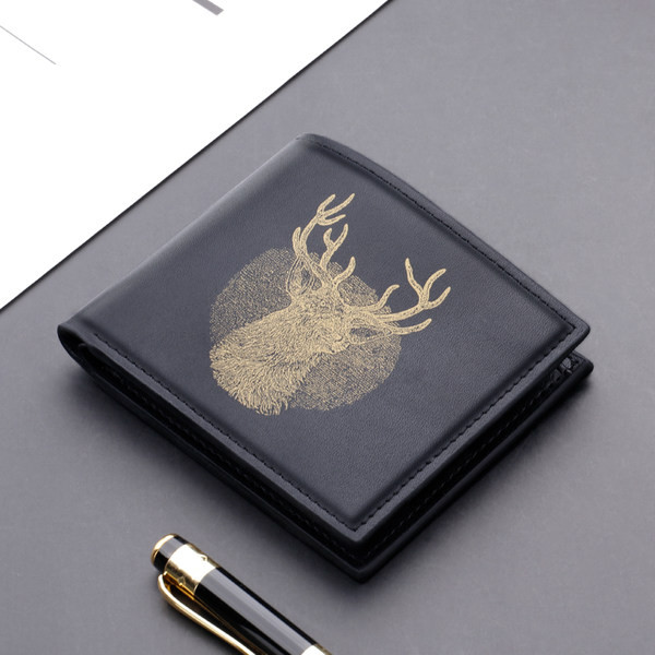 Vīriešu eko ādas maks ar aplikāciju