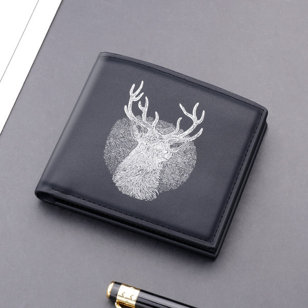 Vīriešu eko ādas maks ar aplikāciju