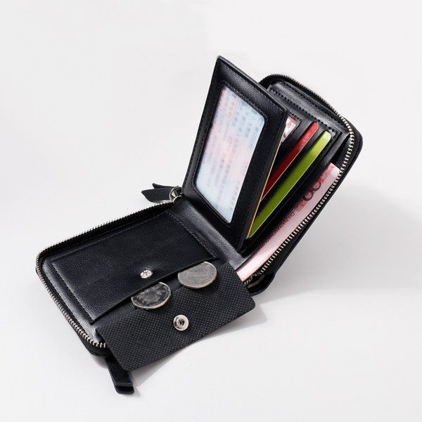 Nahast meeste rahakott luku ja taskuga