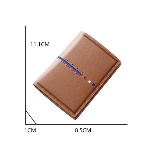 Vīriešu maks no eko ādas ar krāsainu lentīti