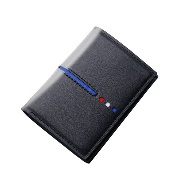 Vīriešu maks no eko ādas ar krāsainu lentīti