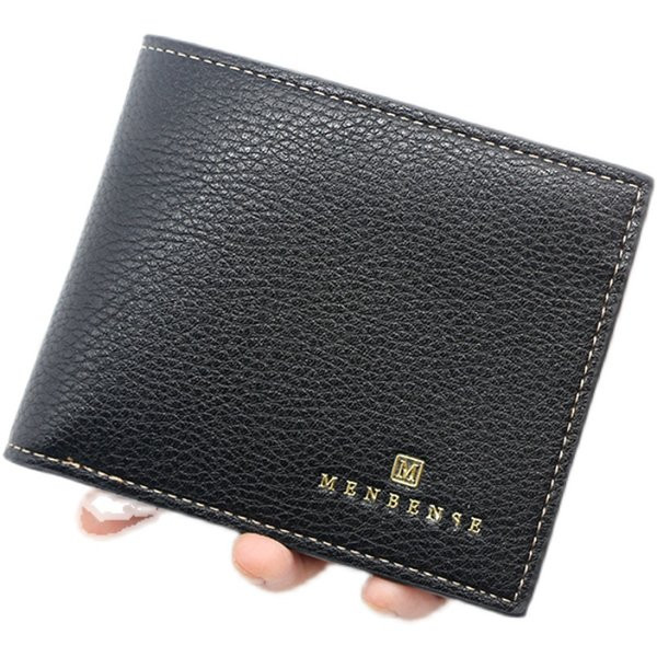 Vīriešu mākslīgās ādas maks melnā un brūnā krāsā