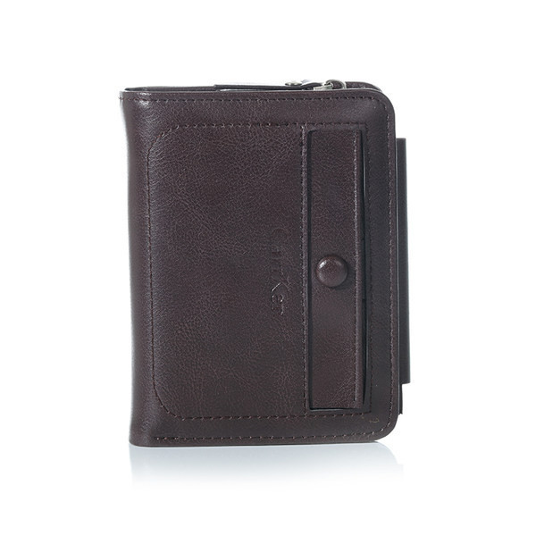Μικρό ανδρικό πορτοφόλι από οικολογικό δέρμα με τσέπη για κέρμα