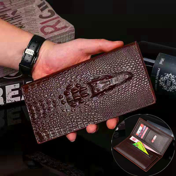 Vīriešu maks ar reljefu ādu un debetkartes nodalījumu