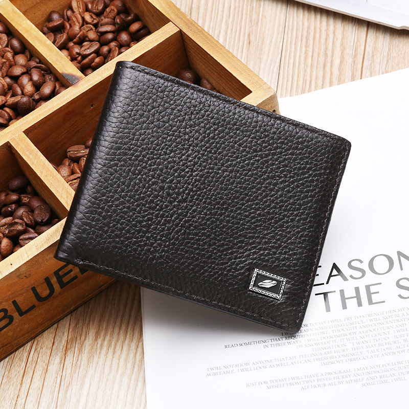 Vīriešu elegants maks no eko ādas - divi modeļi