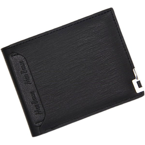 Vīriešu mākslīgās ādas maks ar nodalījumiem banknotēm un kredītkartēm