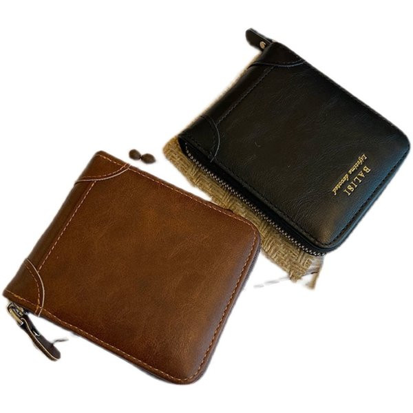 Maža vyriška piniginė su skyriumi monetoms