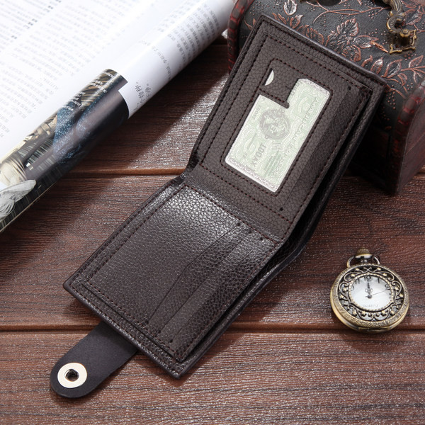 Vīriešu ādas maks ar metāla aizdari