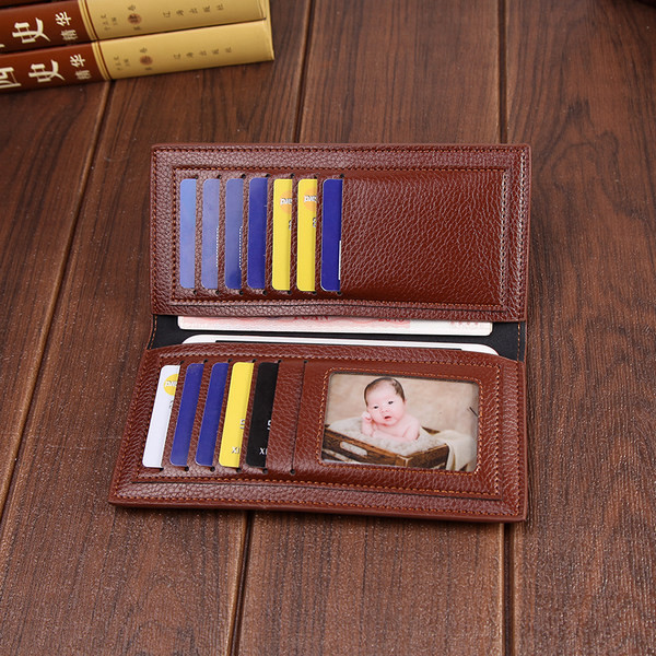 Garš vīriešu maks no eko ādas