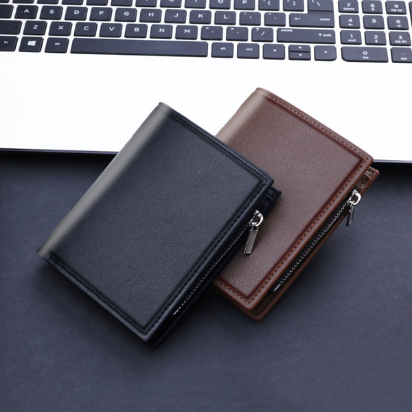 Vienkāršs vīriešu maks ar rāvējslēdzēju