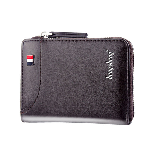 Мъжки кожен портфейл с цип