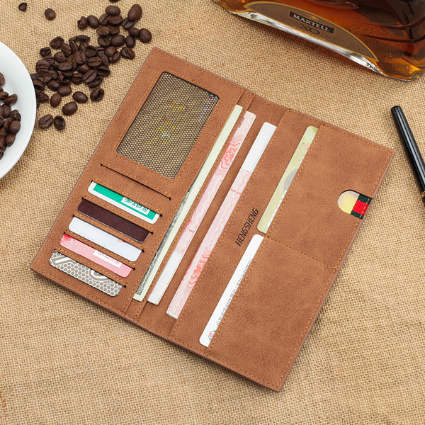 Vīriešu ādas maks ar nodalījumu personīgajiem dokumentiem