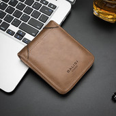 Öko-nahast kompaktne meeste rahakott luku ja kirjaga