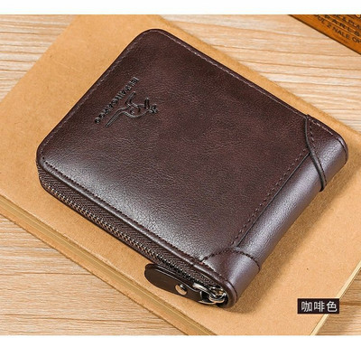 Öko-nahast kompaktne meeste rahakott luku ja kirjaga