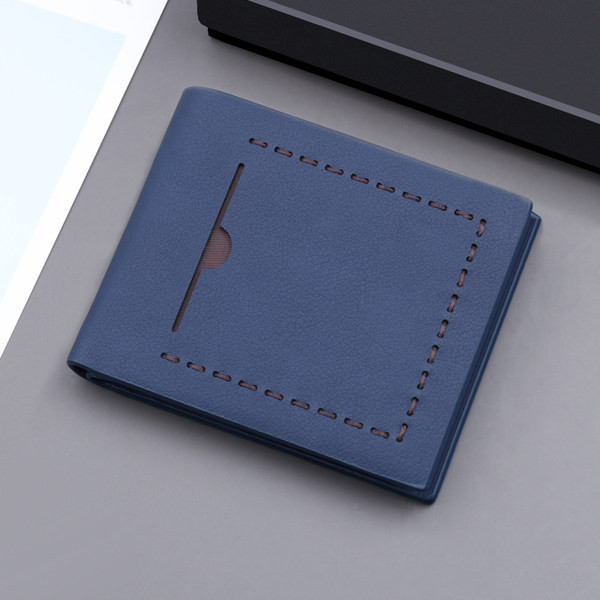 Vīriešu ādas maka jauns modelis no eko ādas