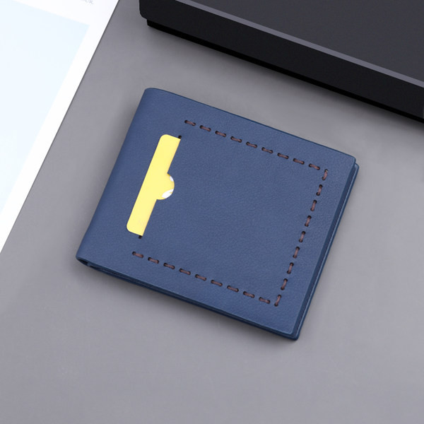 Vīriešu ādas maka jauns modelis no eko ādas