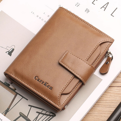 Naujo modelio vyriška piniginė su keliais skyreliais - eko oda