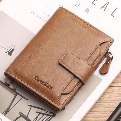 Naujo modelio vyriška piniginė su keliais skyreliais - eko oda