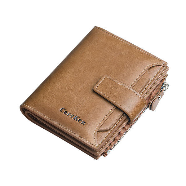 Naujo modelio vyriška piniginė su keliais skyreliais - eko oda