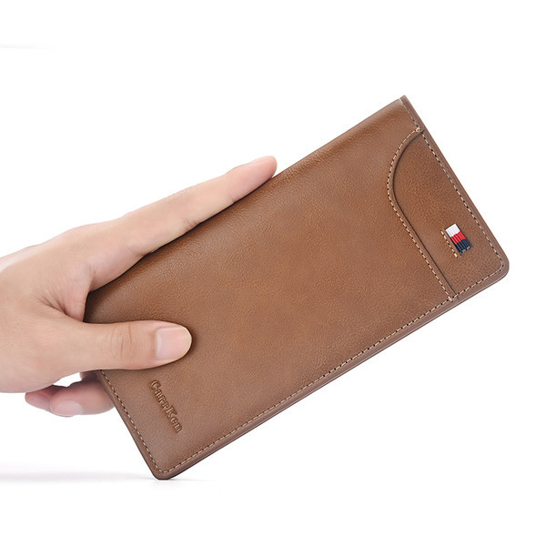 Jauns vīriešu ādas maka modelis ar nodalījumu kartēm un banknotēm