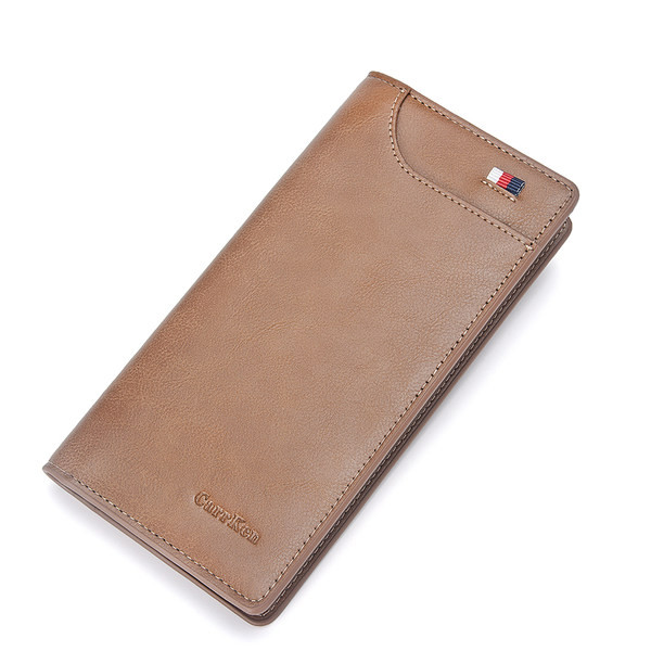 Jauns vīriešu ādas maka modelis ar nodalījumu kartēm un banknotēm