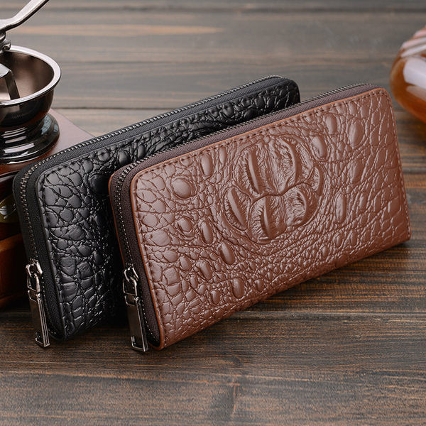 Jauna modeļa vīriešu maciņš no krokodila ādas imitācijas