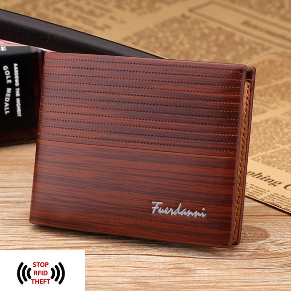 Moderns vīriešu maks ar uzrakstu vairākās krāsās