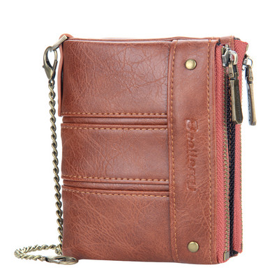 Moodne nahast lukuga rahakott