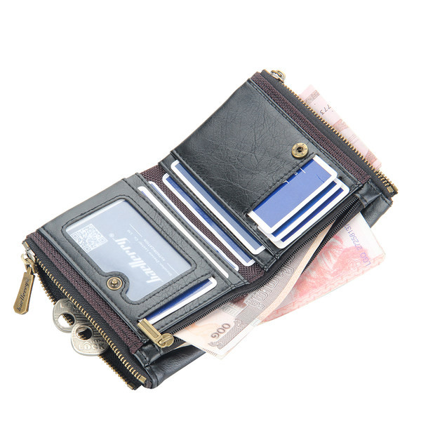 Moodne nahast lukuga rahakott