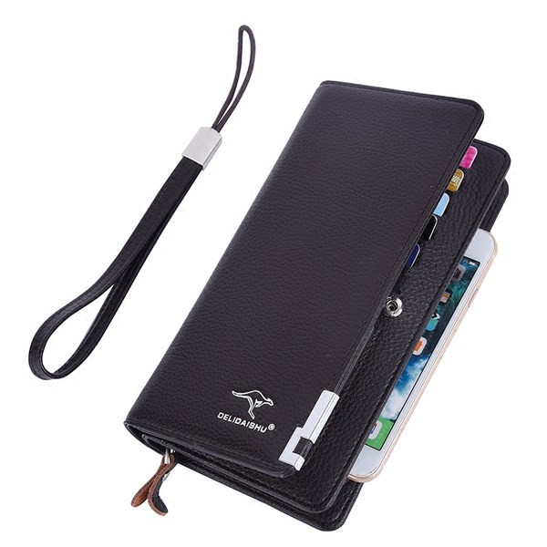 Naujo modelio vyriška piniginė ir užsegimas sagute ir užtrauktuku