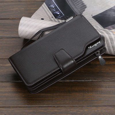 Ανδρικό επαγγελματικό πορτοφόλι με μεταλλικό φερμουάρ και λαβή