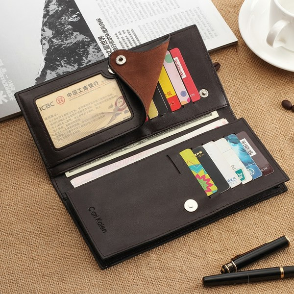 Férfi pénztárca bankkártya- és irattartóval