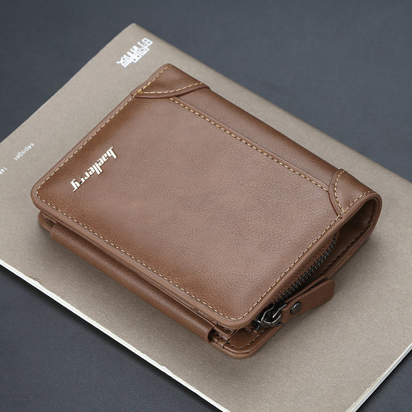 Uus mudel meeste kunstnahast rahakott münditaskuga