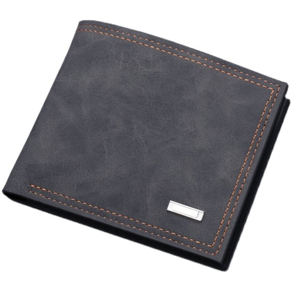 Vīriešu maks no eko ādas - parasts modelis