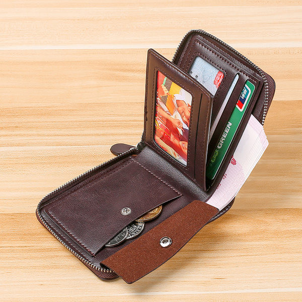 Naujo modelio maža vyriška piniginė su užtrauktuku