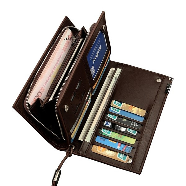 Liels vīriešu maks ar īsu rokturi