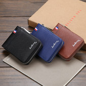 Jauna modeļa vīriešu maks ar vairākiem nodalījumiem - rāvējslēdzēja aizdare