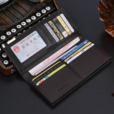 Vīriešu maks divi modeļi ar uzrakstu un metāla elementu