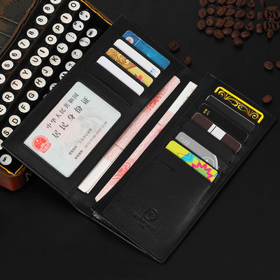 Vīriešu maks divi modeļi ar uzrakstu un metāla elementu