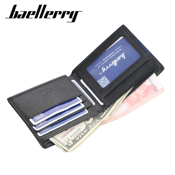 Vīriešu modernais eko ādas maks - trīs modeļi