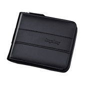 Vīriešu ādas maks ar rāvējslēdzēju