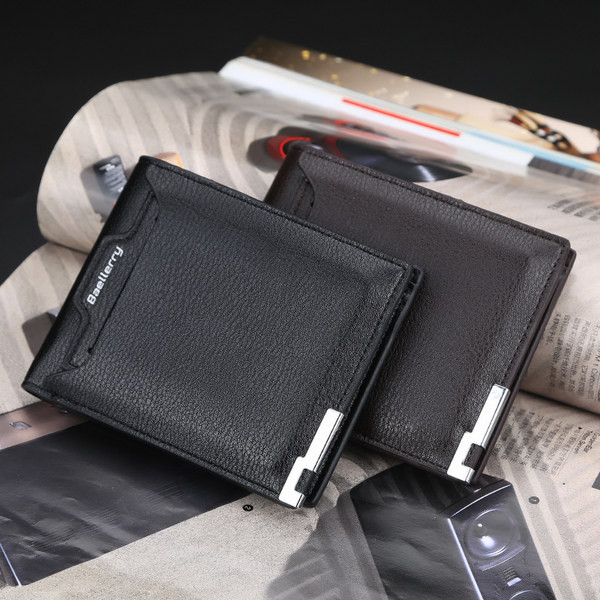 Vīriešu ādas maks ar kredītkartes nodalījumu